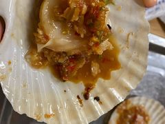 蒜蓉焗扇贝（熟蒜）3个-炒豆合作社(东四总店)