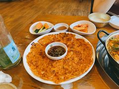 泡菜饼-喇喇排骨火锅·传统韩式脊骨汤(望京西园总店)