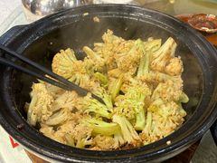 虾酱啫菜花-阿四台山黄鳝饭(东门店)