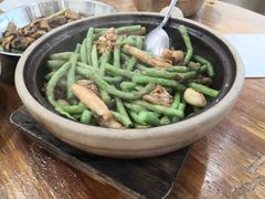 虾酱啫豆角土鱿-夏茅维记饭店