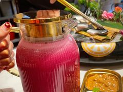 火龙果汁-红沃鳗鱼黑牛烤肉店(不老街店)