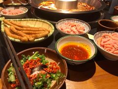 招牌生扣鲜鸭肠-王婆乔鲜鱼自助火锅(蜀汉路店)