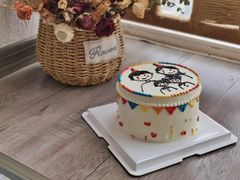 简笔画头像手绘蛋糕-艾加柒克蛋糕茶歇甜品台(春熙路店)