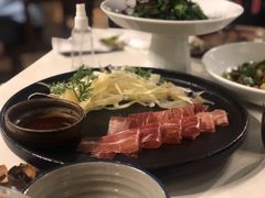 三年金钱火腿配大理手撕乳扇-泓0871臻选云南菜·味庄