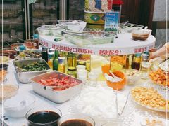 自助调料区-草原饭店火锅