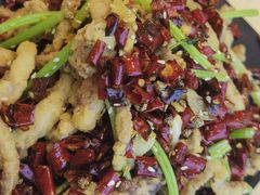 干煸鱿鱼须-大眼锅贴水饺(河东店)