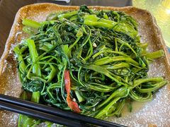 椒丝腐乳炒通菜-南平静修小镇水芳阁餐厅