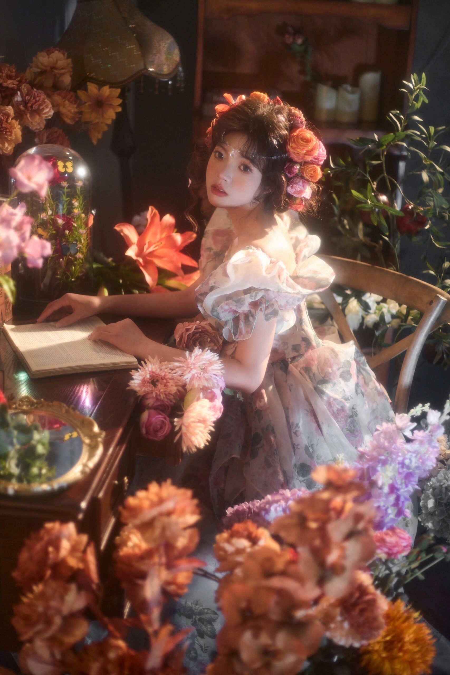 法式浪漫复古油画写真