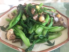 鸡杂炒菜心-区海鸡场饭店(石壁店)