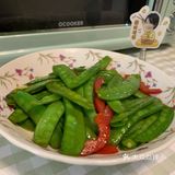 牙齿很喜欢这道脆脆蹦蹦的清炒荷兰豆