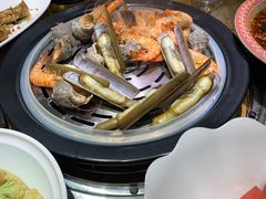 蒸蛏子王和花螺-77号渔船·蒸海鲜青岛菜(积米崖店)