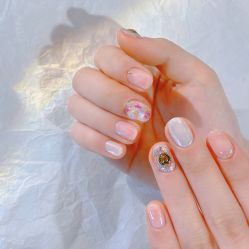 -复古绿·少女主题美甲美睫