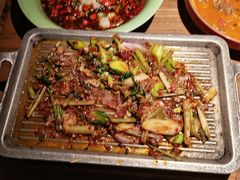 葱椒爆牛肉-绿茶餐厅(南昌王府井店)