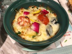 德国香肠焗土豆泥-蜜桃花开·中西融合菜E&W(南长街店)