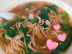 青菜肉丝面-老太皮肚面