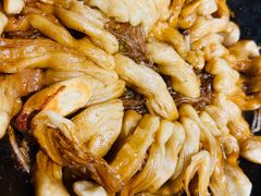 排骨豆角卷子-华盛园卷子王农家菜水库鱼