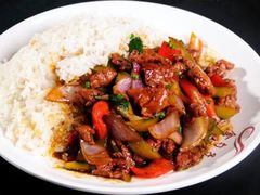 豆花牛柳盖饭-北京外国语大学东院食堂