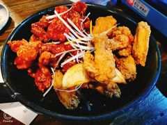 原味炸鸡和酱油鸡双拼-MI WU FACTORY米屋美食工厂餐厅(绿地店)