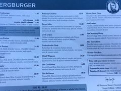菜单-Fergburger(皇后镇店)