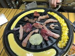 -山野的朋友露营炭火烤肉