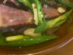 干笋子炒腊肉-禧福徕盆盆香川菜馆