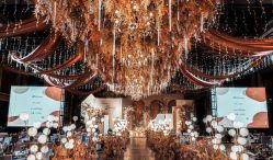 舞台实景-Pink Gold Wedding·婚礼设计