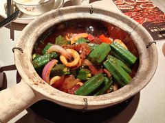 砂锅豉香秋葵啫鱿鱼筒-小炳胜(北京路店)
