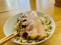 咸肉菜饭-谈灵农家柴爿菜饭