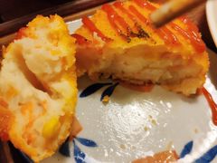 芝士炸土豆饼-金龙咖喱