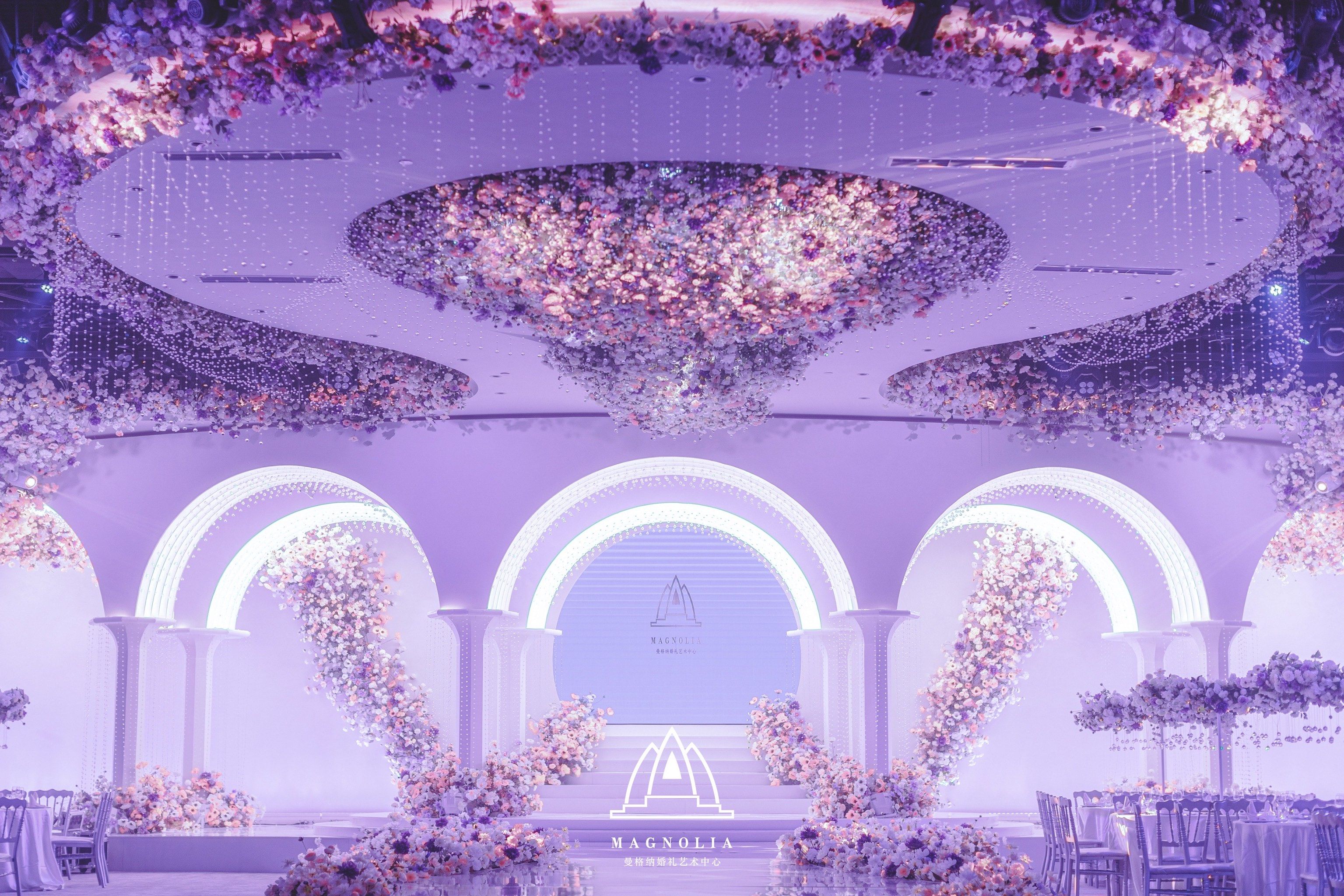 紫色花海筷拥的浪漫婚礼7515身临其境太仙了