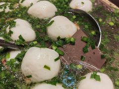 韭菜鱼丸鸭血汤-江仙雅居(苏州桥店)