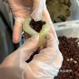 猜猜几个步骤可以手工包出抹茶红豆麻薯[馋]
