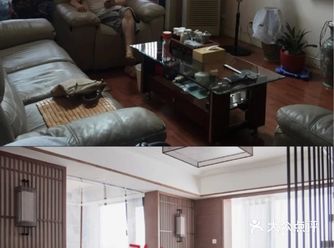改造后的餐厅由中岛和餐桌组成,中岛固定,餐桌可移动