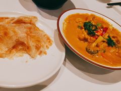 咖喱时蔬配手抓饼-若蘭慈·无国界素食料理(欢乐海岸店)