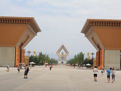 22远眺2-法门文化景区-合十舍利塔