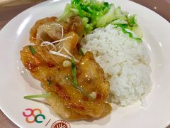 锅包肉盖饭-北大家园食堂