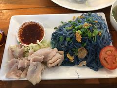 -蝶豆花蓝面条