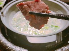 涮熟的牛展-大良毋米粥(锦龙路总店)
