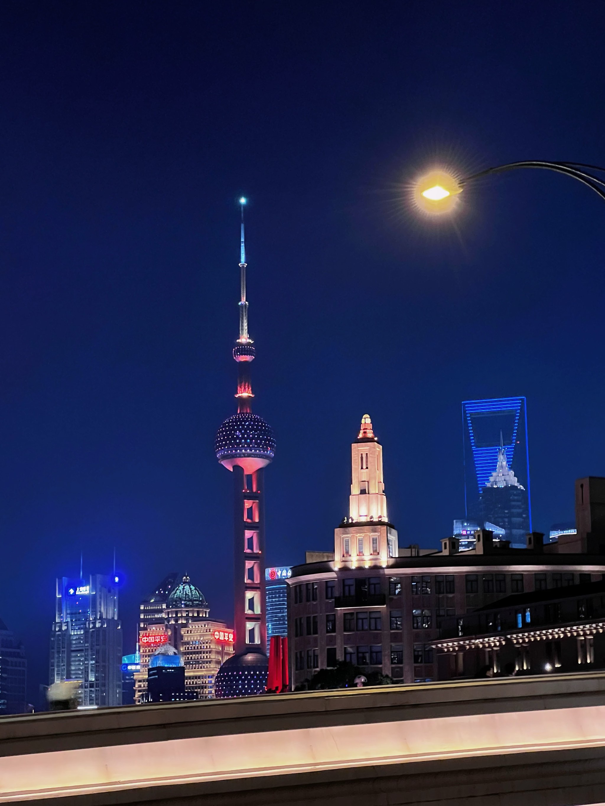 天津塘沽外滩夜景图片