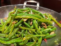 干锅扁豆丝-绿茶餐厅(蓝色港湾店)
