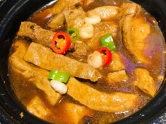 虾仁素鸡煲茶树菇-吴越荣记苏州菜·松鼠桂鱼(月光码头店)