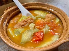 番茄丝瓜炒面筋-沈记菜馆(酒仙桥路店)
