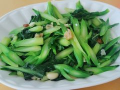 油渣炒芥兰-鹏城人家海鲜酒家·23年老字号(较场尾店)