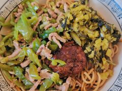 青椒肉丝干挑面-友琴面馆(东白溪公寓店)
