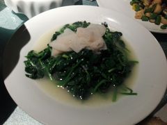 竹笙扒时蔬-皇朝会.经典传统粤菜(外滩店)