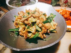 干锅丽水香菇花菜-探花·意境江南菜·唐伯虎文化体验店·松鼠桂鱼(观前店)