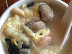 三鲜疙瘩汤-天盛海鲜烧烤大排档·本地小海鲜·牟平腿穗子(幸福店)