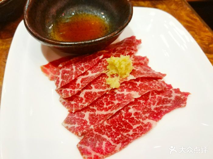 极品牛肉刺身
