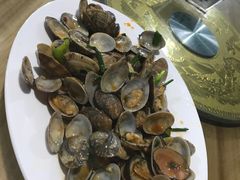 姜葱炒沙甲-田源农家饭店·窑鸡王·海鲜(东部湾·融创店)