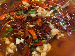 爆炒美蛙汤面-十面欢腾·海鲜面·台式Bistro(长乐路店)